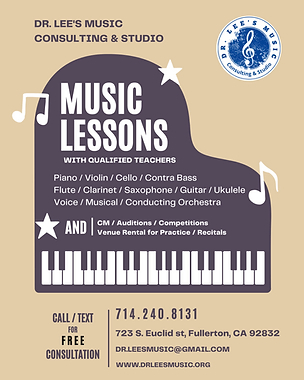 music lessons;